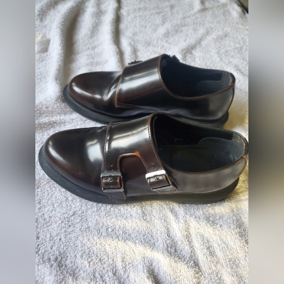 Dr. Marten Pandoras Double Monk Strap Shoes Brown Women's 6US - Picture 3 of 11